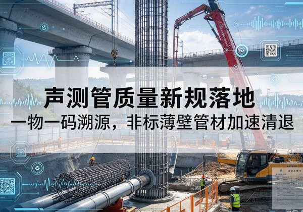 八公山声测管质量新规落地，一物一码溯源，非标薄壁管材加速清退